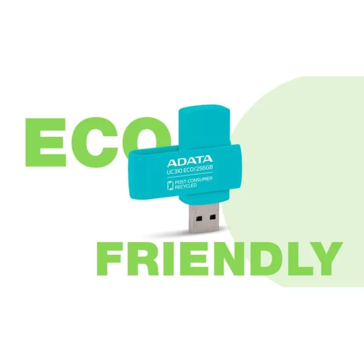 USB флеш накопичувач ADATA 256GB UC310 Eco Green USB 3.2 (UC310E-256G-RGN) інструкція - картинка 6