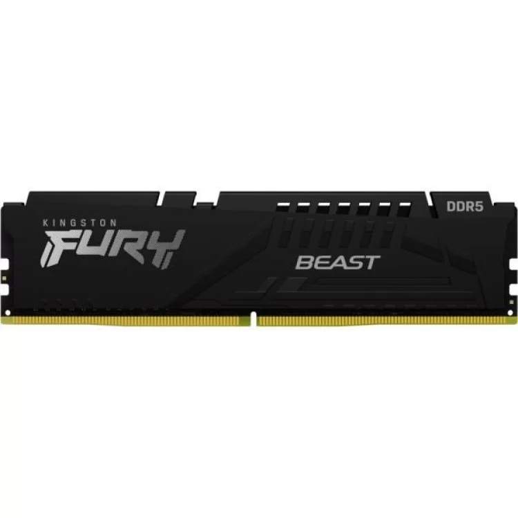 Модуль пам'яті для комп'ютера DDR5 16GB (2x8GB) 6000 MHz Beast Black Kingston Fury (ex.HyperX) (KF560C40BBK2-16) ціна 5 200грн - фотографія 2