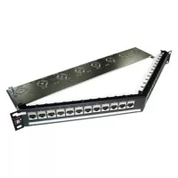 Патч-панель 19" кутова 24xRJ-45 STP cat.6A, DG+, 1U Molex (PID-00218)