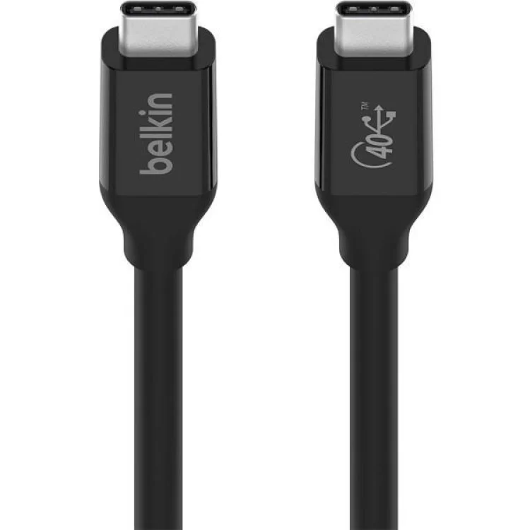 продаємо Дата кабель USB4 USB-C to USB-C 0.8m 40Gbps 100W Black Belkin (INZ001BT0.8MBK) в Україні - фото 4