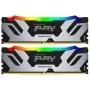 Модуль памяти для компьютера DDR5 32GB (2x16GB) 6400 MHz Renegade Silver RGB Kingston Fury (ex.HyperX) (KF564C32RSAK2-32)