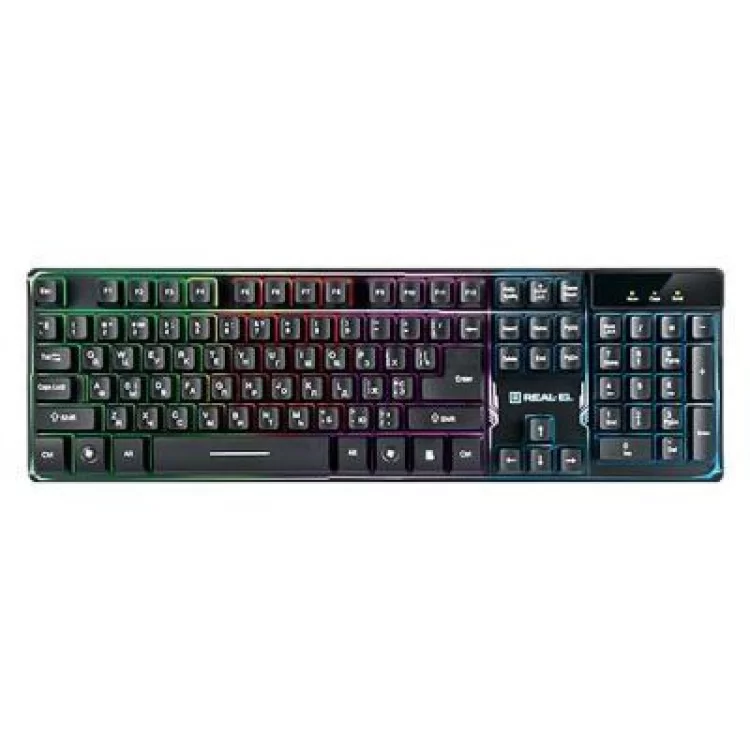 Клавиатура REAL-EL 8700 Gaming Backlit, black