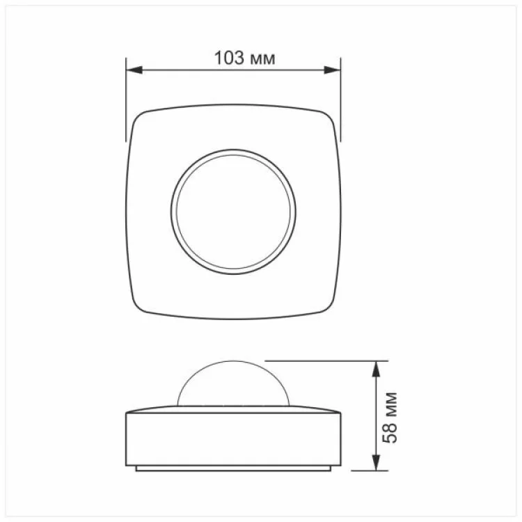 продаем Датчик движения Videx 220V 1200W инфракрасный (VL-SPC24W) в Украине - фото 4