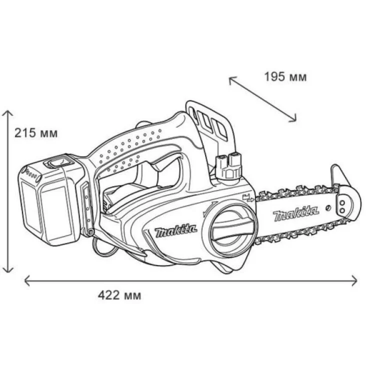 в продажу Ланцюгова пила Makita LXT, 115мм (без АКБ та БП) (DUC122Z) - фото 3