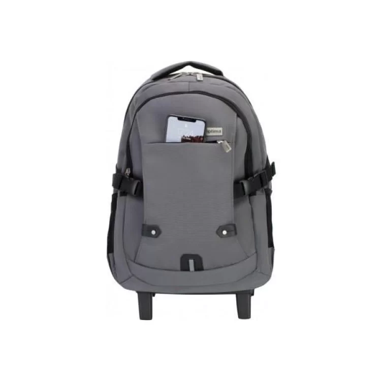 Рюкзак школьный Optima на колесиках 17'' Grey (O97473) отзывы - изображение 5