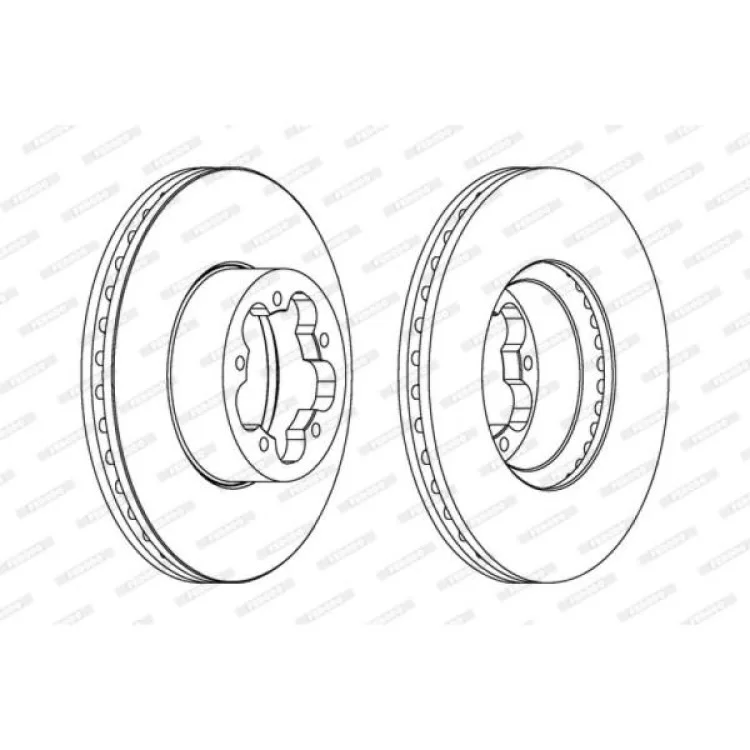 Тормозной диск FERODO DDF1555