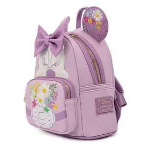 Рюкзак школьный Loungefly Disney - Minnie Mouse Holding Flowers Mini Backpack (WDBK1763)
