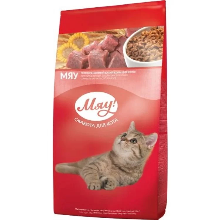 Сухой корм для кошек Мяу! с печенью 14 кг (4820215362603)