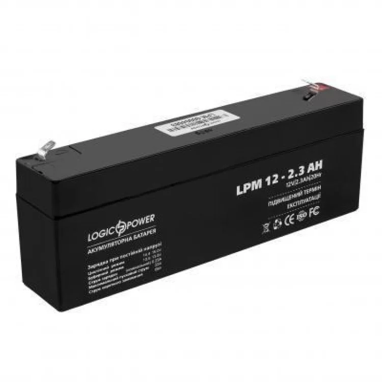 Батарея до ДБЖ LogicPower LPM 12В 2.3 Ач (4132) ціна 645грн - фотографія 2