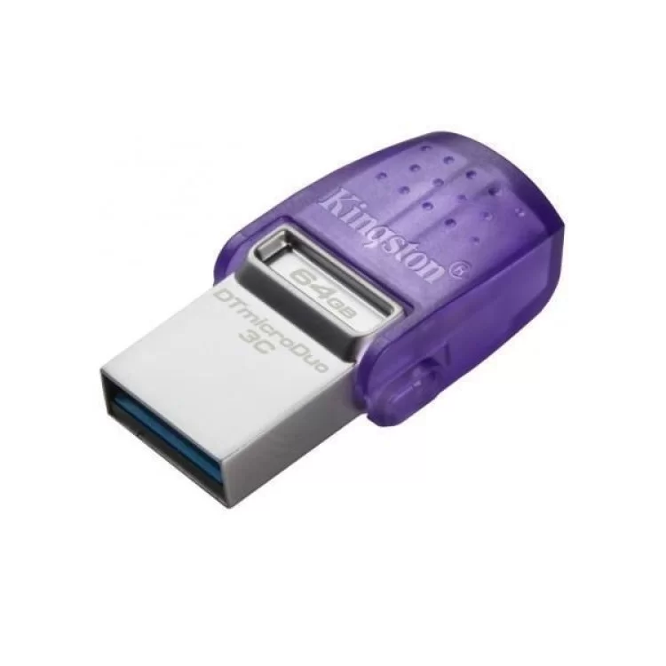 USB флеш накопитель Kingston 64GB DataTraveler microDuo 3C USB 3.2/Type C (DTDUO3CG3/64GB) цена 670грн - фотография 2