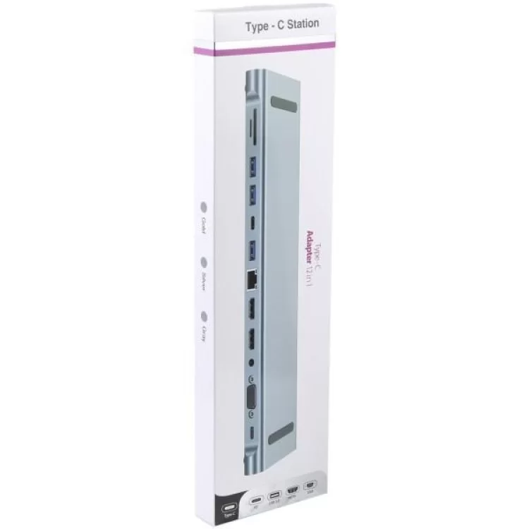 Порт-репликатор Dynamode 11-in-1 USB-C to HDTV 4K/30Hz, VGA, 1хUSB3.0, RJ45, Type-C PD, Audio, SD/MicroSD (BYL-2003) - фото 10