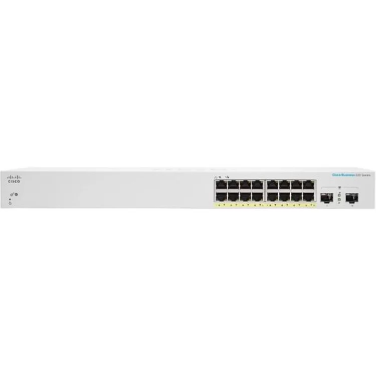 Комутатор мережевий Cisco CBS220-16P-2G-EU ціна 28 276грн - фотографія 2