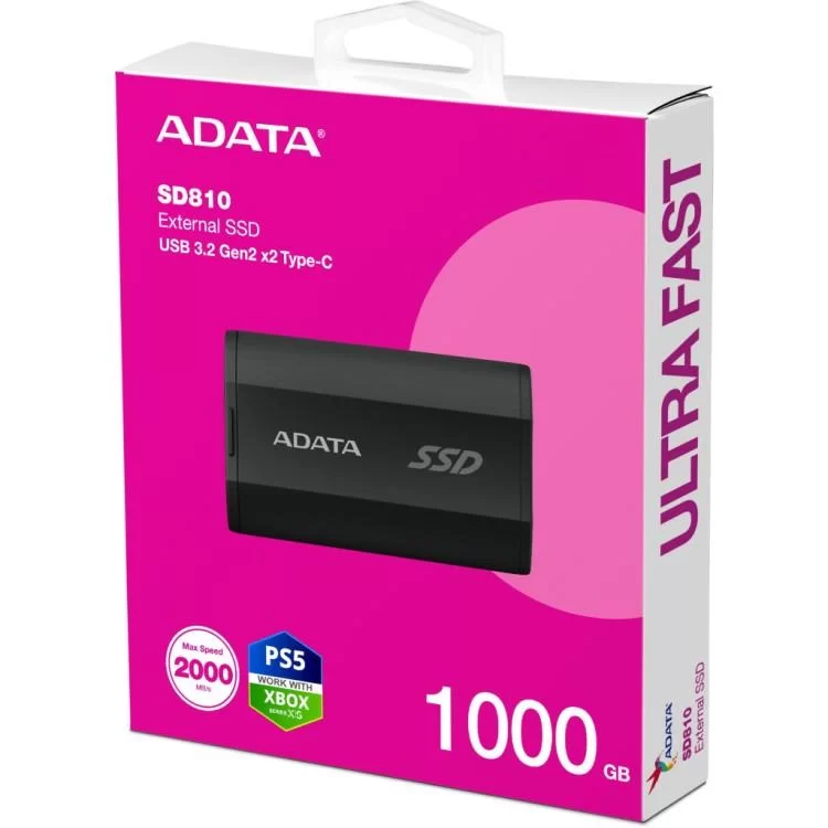 Накопитель SSD USB 3.2 1TB ADATA (SD810-1000G-CBK) отзывы - изображение 5