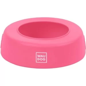 Посуд для собак WAUDOG Silicone Миска-непроливайка 1 л рожева (50797)