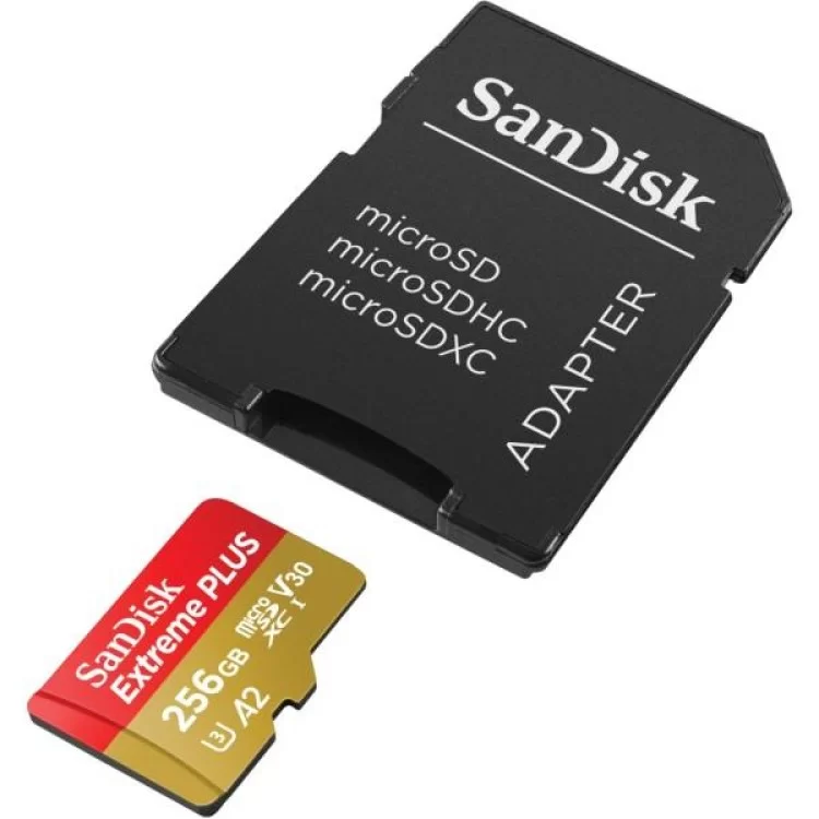 Карта пам'яті SanDisk 256GB microSD class 10 V30 Extreme PLUS (SDSQXBD-256G-GN6MA)