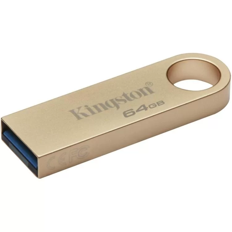 USB флеш накопитель Kingston 64GB DataTraveler SE9 G3 Gold USB 3.2 (DTSE9G3/64GB) цена 606грн - фотография 2