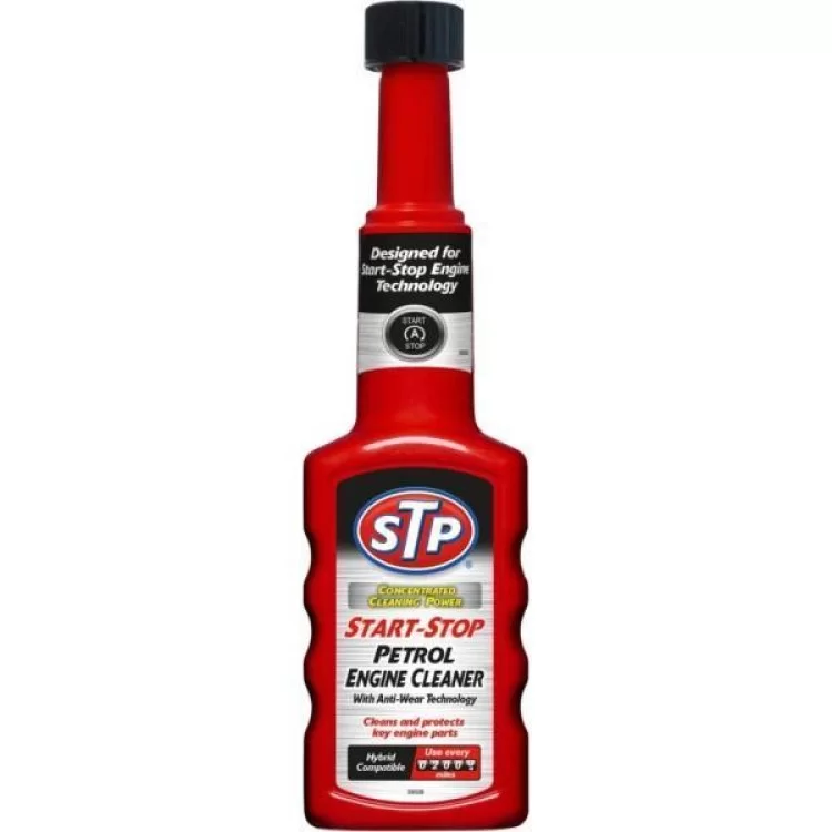 Автомобильный очиститель STP Start-Stop Petrol Engine Cleaner, 200мл (74378)