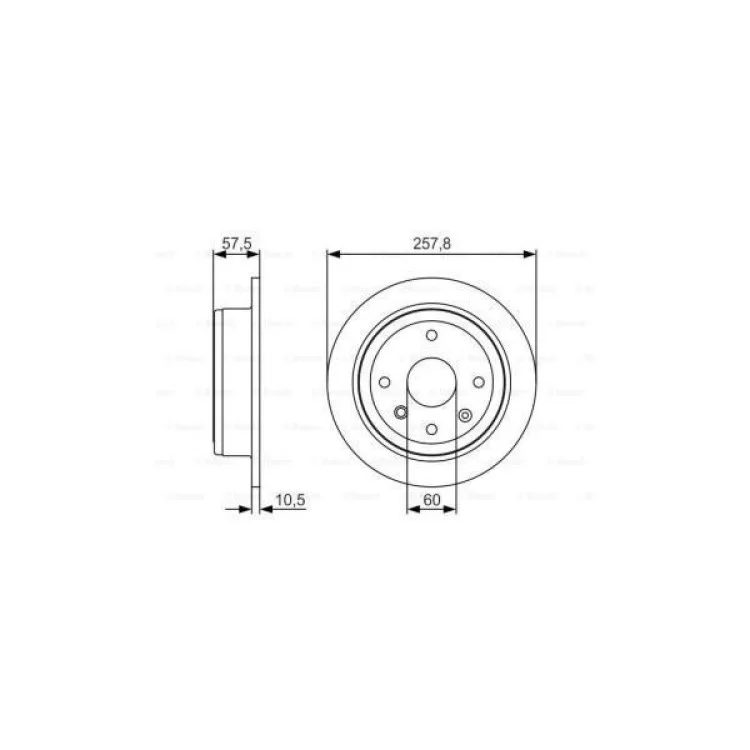 Тормозной диск Bosch 0 986 479 S08