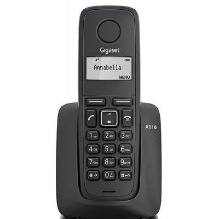 Телефон DECT Gigaset A116 Black (S30852H2801S301) ціна 1 259грн - фотографія 2
