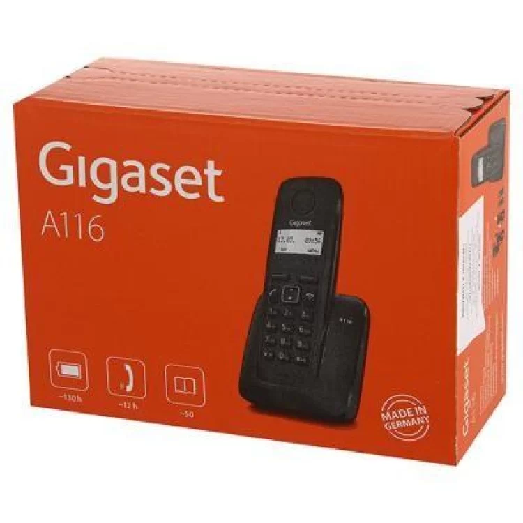Телефон DECT Gigaset A116 Black (S30852H2801S301) обзор - фото 8