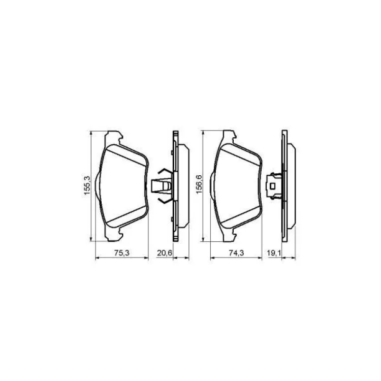 продаем Тормозные колодки Bosch 0 986 494 159 в Украине - фото 4