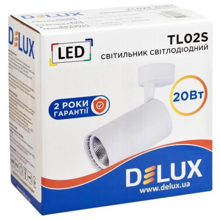 Спот Delux TL02S 20 Вт 4000K (90015900) цена 598грн - фотография 2