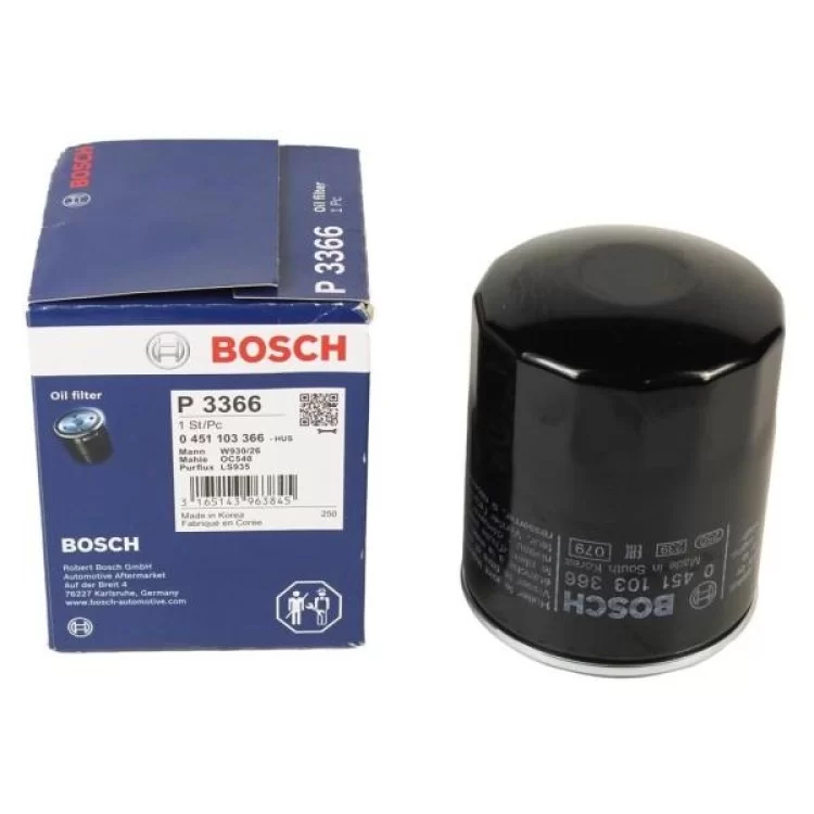 Фільтр масляний Bosch 0 451 103 366 інструкція - картинка 6