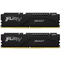 Модуль памяти для компьютера DDR5 16GB (2x8GB) 5200 MHz Beast Black Kingston Fury (ex.HyperX) (KF552C36BBEK2-16)