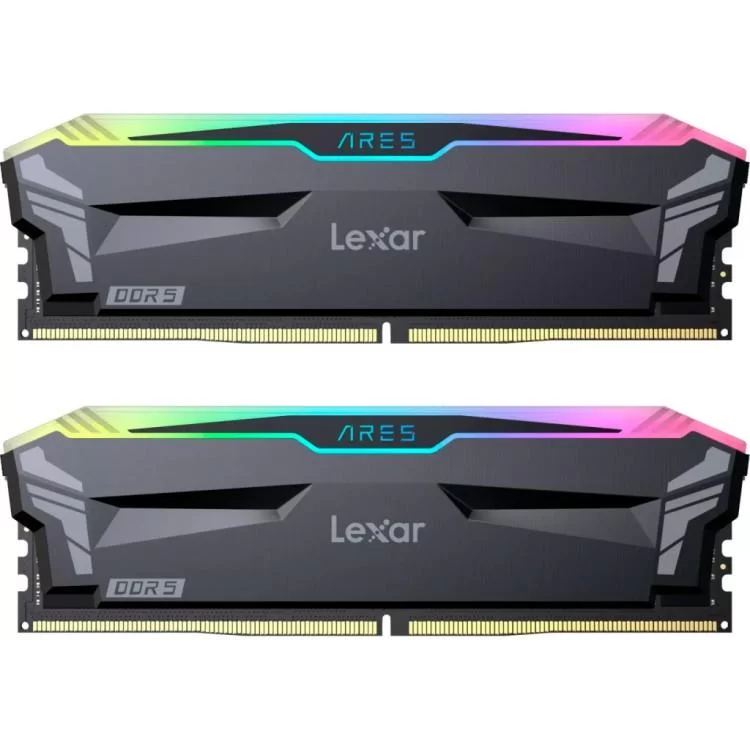 Модуль памяти для компьютера DDR5 32GB (2x16GB) 6800 MHz Ares RGB Black Lexar (LD5U16G68C34LA-RGD)