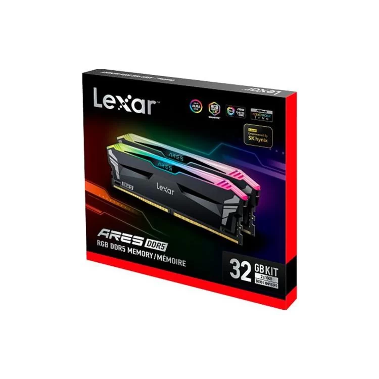 Модуль памяти для компьютера DDR5 32GB (2x16GB) 6800 MHz Ares RGB Black Lexar (LD5U16G68C34LA-RGD) отзывы - изображение 5