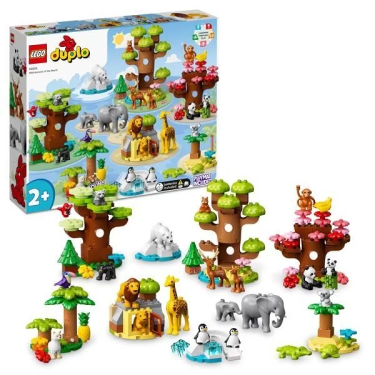 Конструктор LEGO DUPLO Town Дикі тварини світу 142 деталей (10975) ціна 4 280грн - фотографія 2