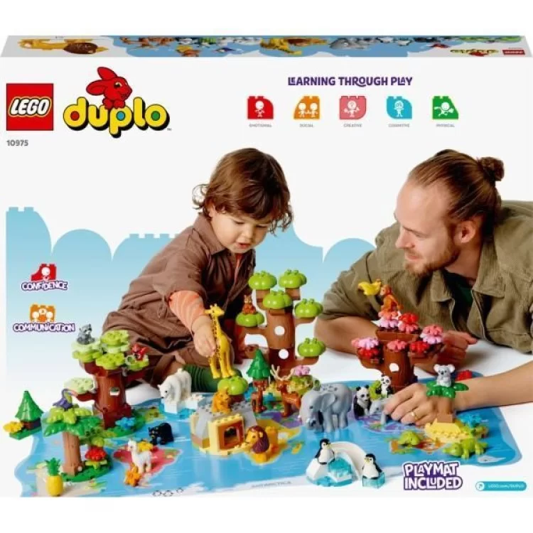 Конструктор LEGO DUPLO Town Дикі тварини світу 142 деталей (10975) - фото 10