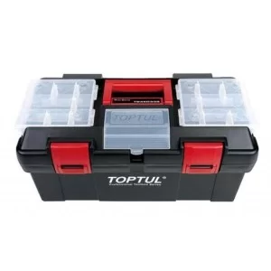Ящик для инструментов Toptul пластиковый 3 секции 445x240x205 (TBAE0302)