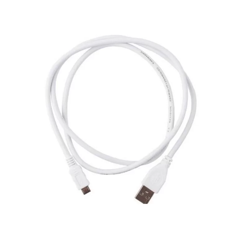 Дата кабель USB 2.0 Micro 5P to AM 1.0m Cablexpert (CCP-mUSB2-AMBM-W-1M) ціна 74грн - фотографія 2