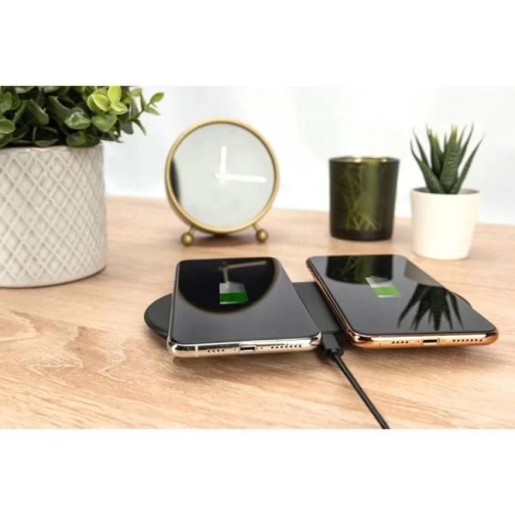 в продажу Зарядний пристрій Digitus Wireless Charging, Pad, Duo, 15W (DA-10082) - фото 3