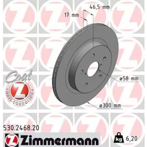 Гальмівний диск ZIMMERMANN 530.2468.20