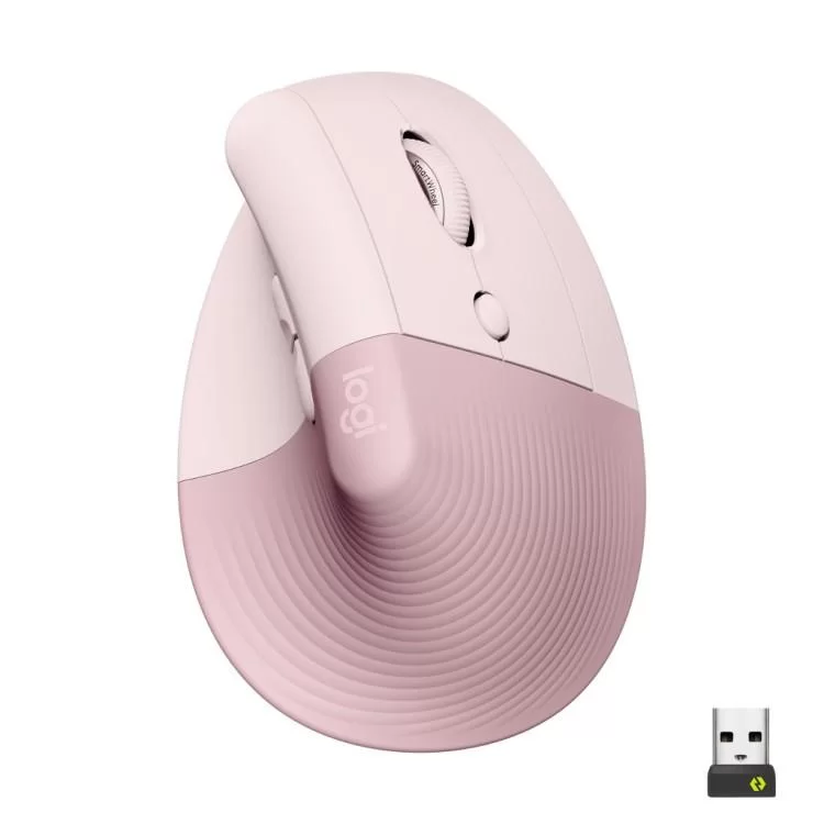 Мышка Logitech Lift Vertical Ergonomic Wireless/Bluetooth Rose (910-006478)
