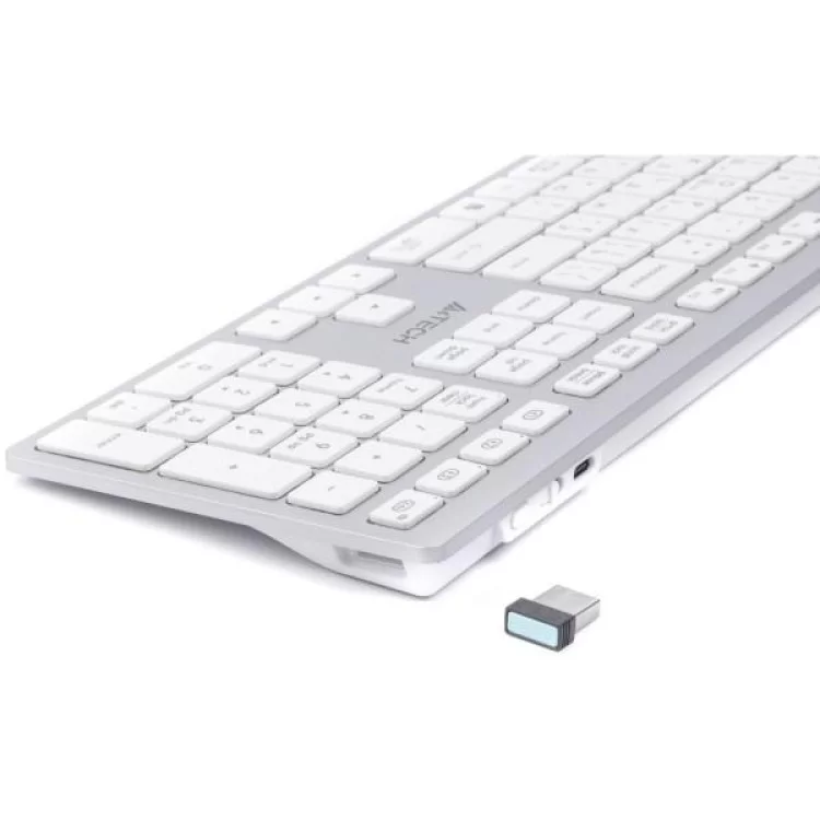 в продажу Клавіатура A4Tech FBX50C USB/Bluetooth White (FBX50C White) - фото 3