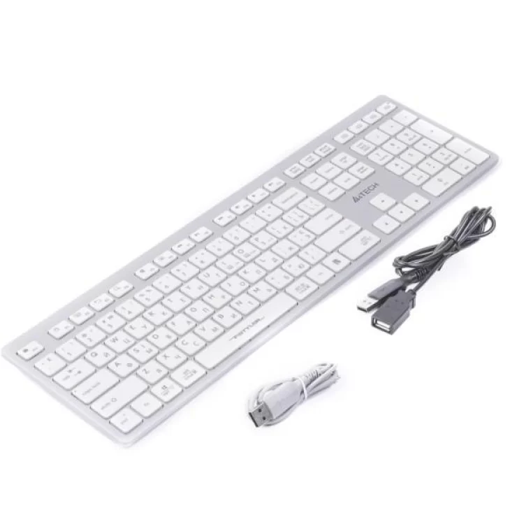 продаємо Клавіатура A4Tech FBX50C USB/Bluetooth White (FBX50C White) в Україні - фото 4
