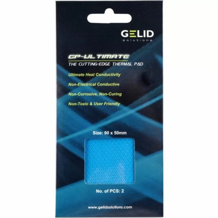 Термопрокладка Gelid Solutions GP-Ultimate Thermal Pad 90x50x3 mm, 2 штуки (TP-VP04-E) цена 1 218грн - фотография 2