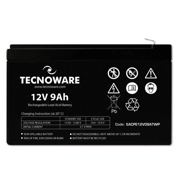 Батарея до ДБЖ TECNOWARE 12V-9Ah (EACPE12V09ATWP) ціна 1 445грн - фотографія 2