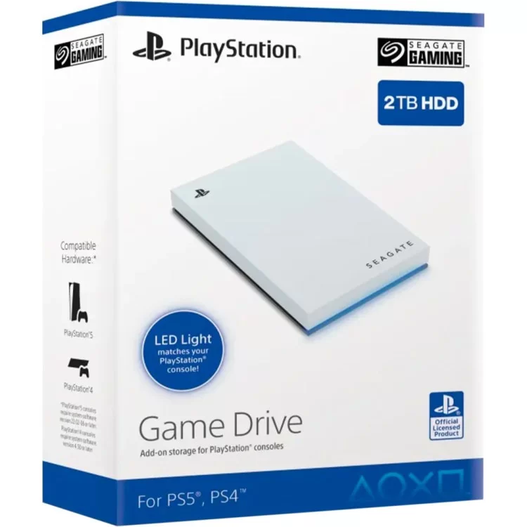 Зовнішній жорсткий диск 2.5" 2TB Game Drive for PlayStation 5 Seagate (STLV2000201) характеристики - фотографія 7
