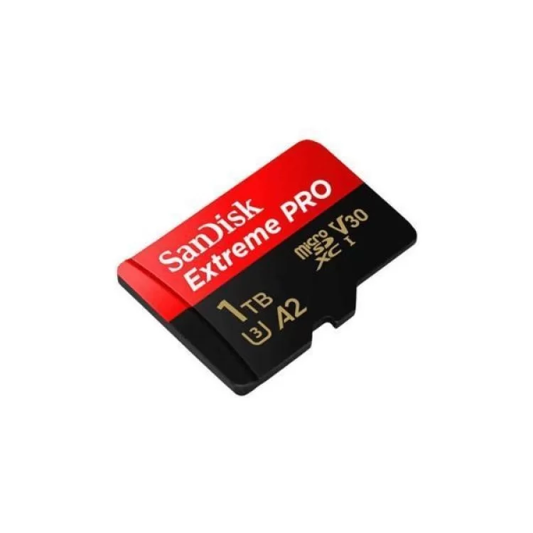 в продажу Карта пам'яті SanDisk 1 TB microSDXC UHS-I U3 Extreme Pro+SD Adapter (SDSQXCD-1T00-GN6MA) - фото 3