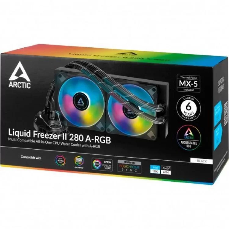 Система водяного охолодження Arctic Liquid Freezer II 280 A-RGB (ACFRE00106A) характеристики - фотографія 7