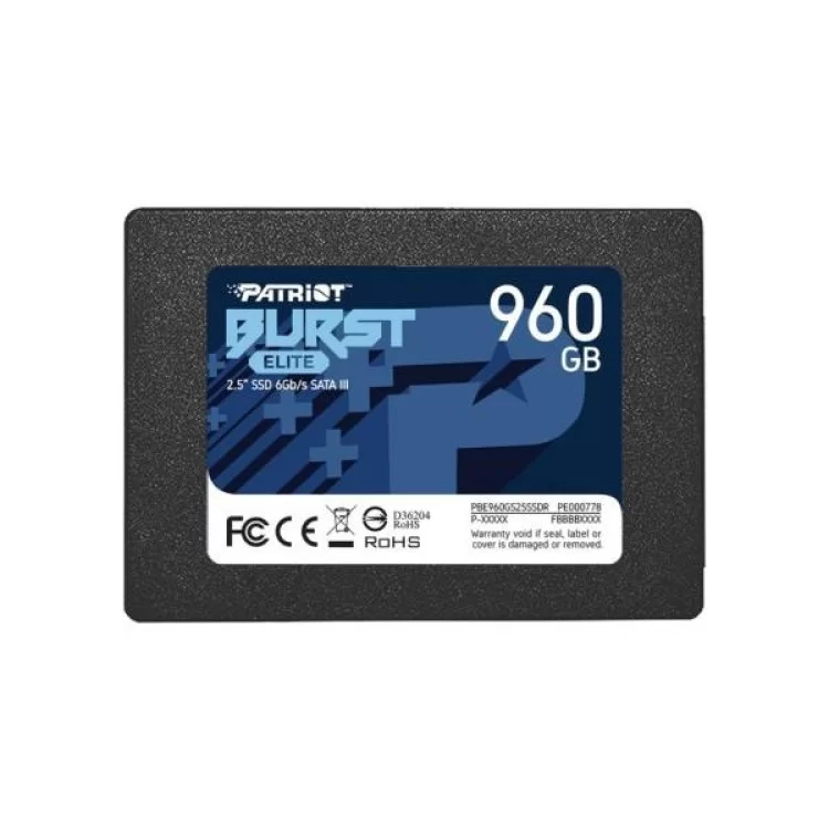 Накопитель SSD 2.5" 960GB Burst Elite Patriot (PBE960GS25SSDR)