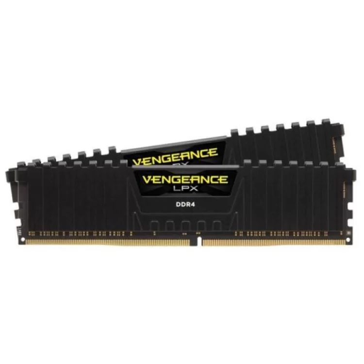 Модуль пам'яті для комп'ютера DDR4 32GB (2x16GB) 3200 MHz Vengeance LPX Black Corsair (CMK32GX4M2E3200C16) ціна 5 245грн - фотографія 2