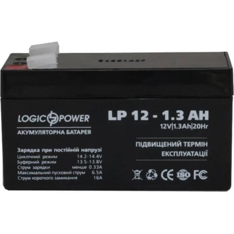 продаем Батарея к ИБП LogicPower LPM 12В 1.3 Ач (4131) в Украине - фото 4