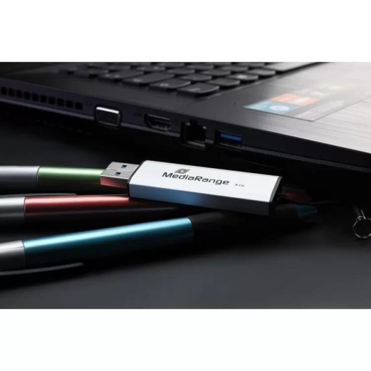 USB флеш накопичувач Mediarange 32GB Black/Silver USB 3.0 (MR916) відгуки - зображення 5