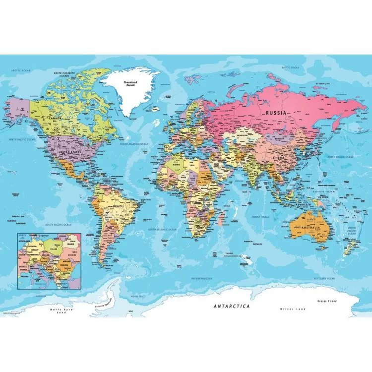 Пазл Eurographics Мапа світу подарункова коробка 550 елементів (8551-5863) ціна 1 620грн - фотографія 2