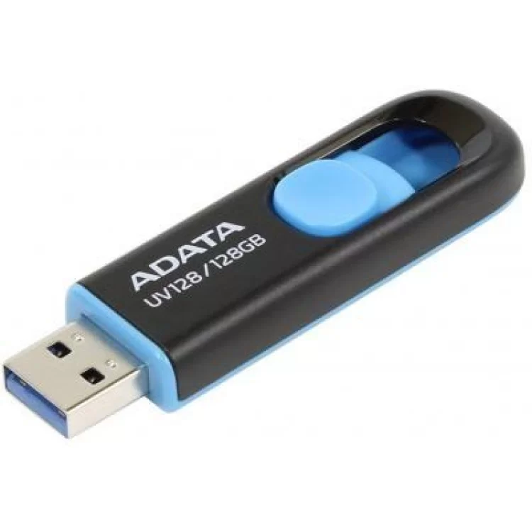 USB флеш накопичувач ADATA 128GB UV128 Black/Blue USB 3.1 (AUV128-128G-RBE) інструкція - картинка 6